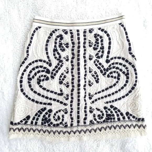 🔥LAST 1🔥NWT ANTHROPOLOGIE BOHO TEXTURED MINI SKIRT - Picture 8 of 8